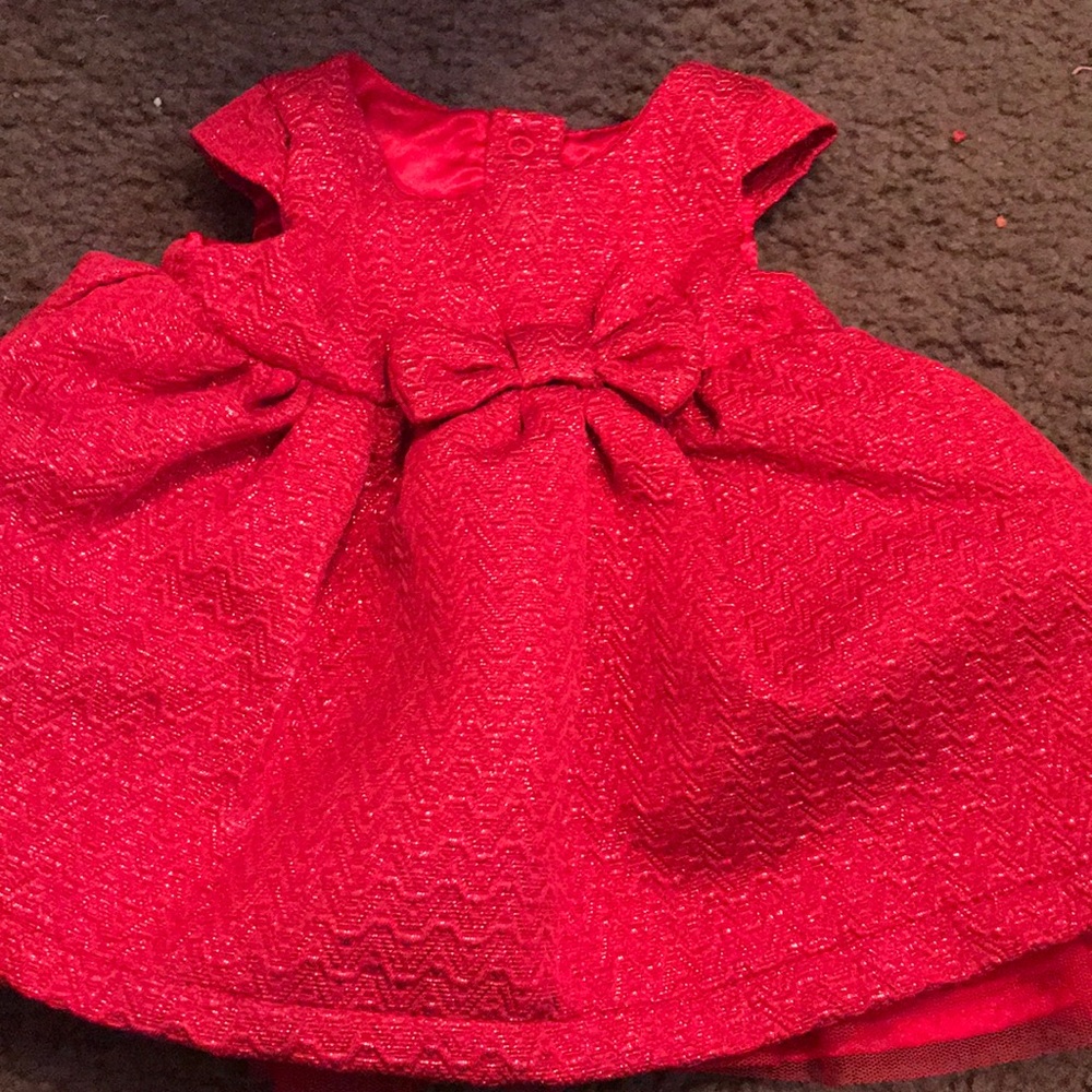 Sparkly red christmas dress